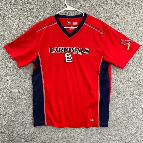 St. Louis Cardinals MLB TX3 Cool Men L Red V Neck Performance Cool Base Layer - Picture 1 of 12